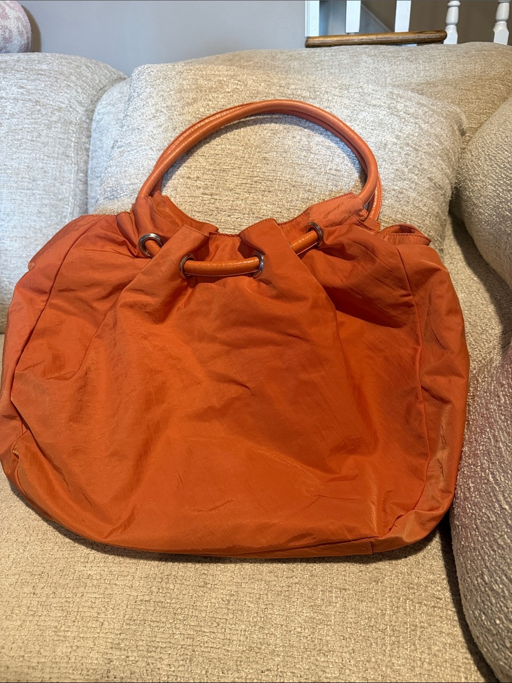 HOBO Rust Orange Shoulder Tote